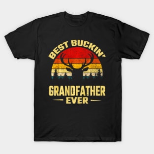 Best Buckin Grandfather Ever Deer Hunting Fathers day T-Shirt